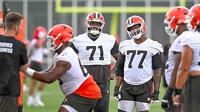Browns O-line is much better in one area than the other; still learning to dance