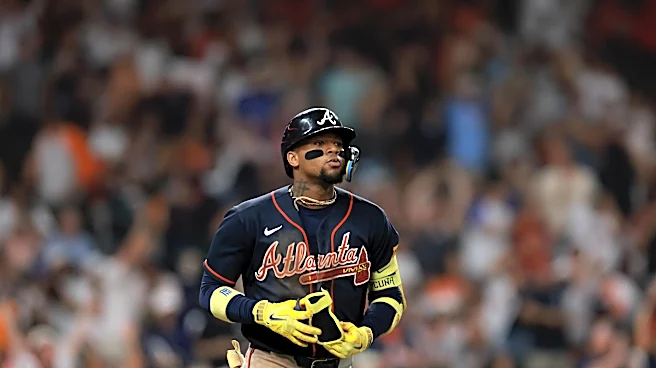 Ronald Acuña Jr. exits game with apparent leg injury