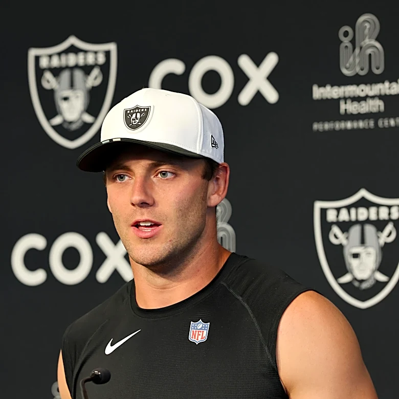Brock Bowers will practice, still day-to-day