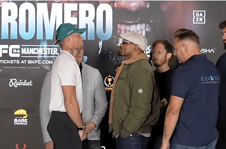 Video: Darren Till, Yoel Romero face off for first time since epic 4-minute BKFC 94 staredown