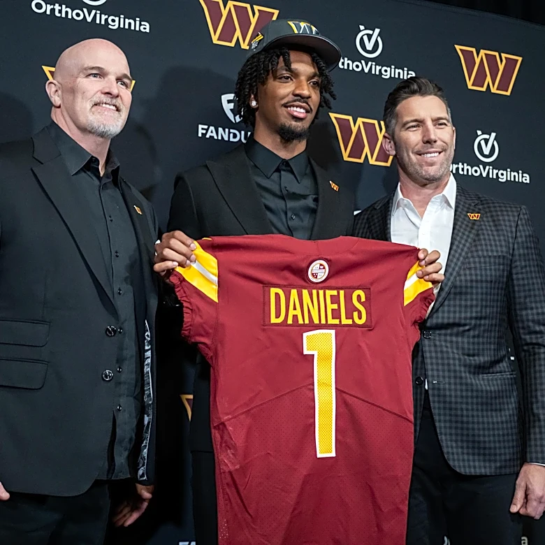 Commanders GM Adam Peters provides Jayden Daniels injury update