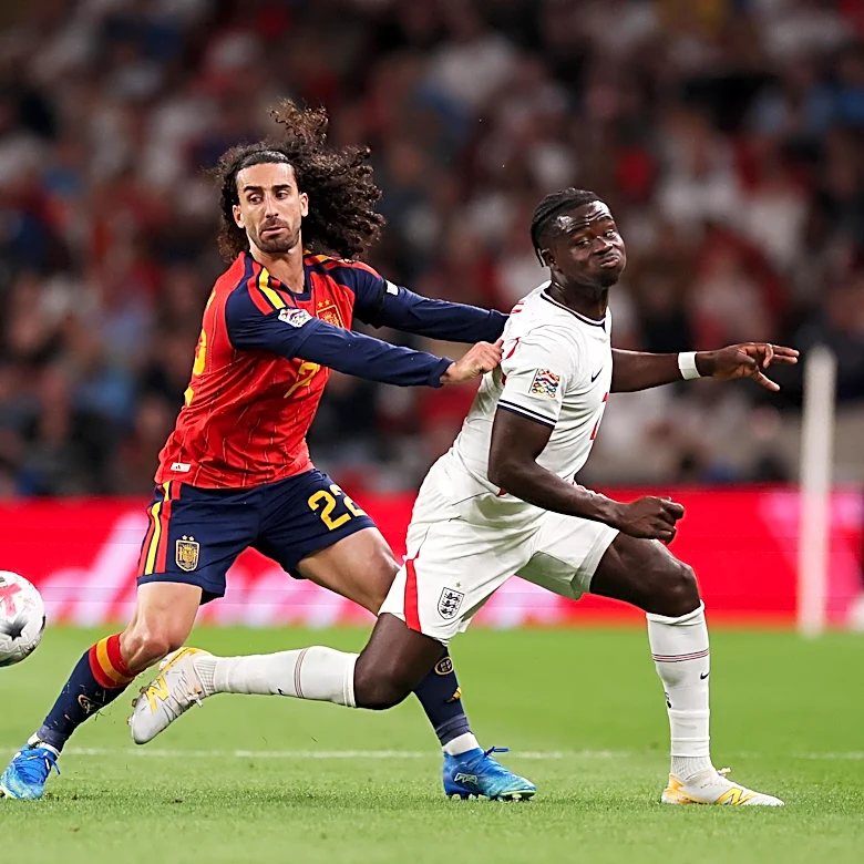 Marc Cucurella endures night to forget as Spain beat England