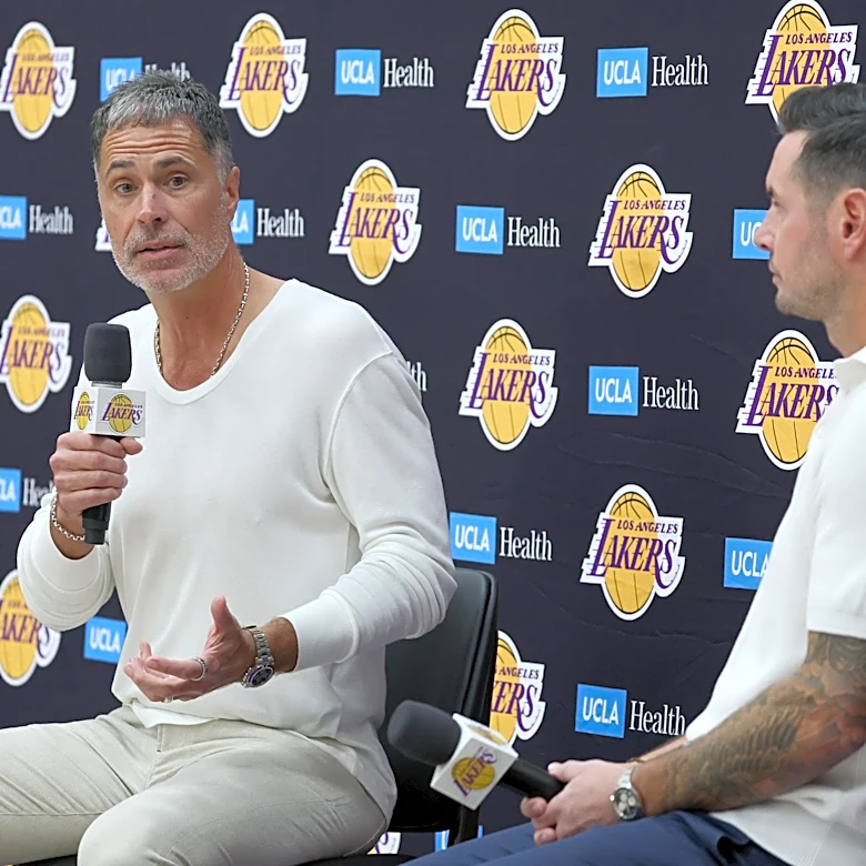 Rob Pelinka says front office has had meetings with Bob Iger, Josh Kushner