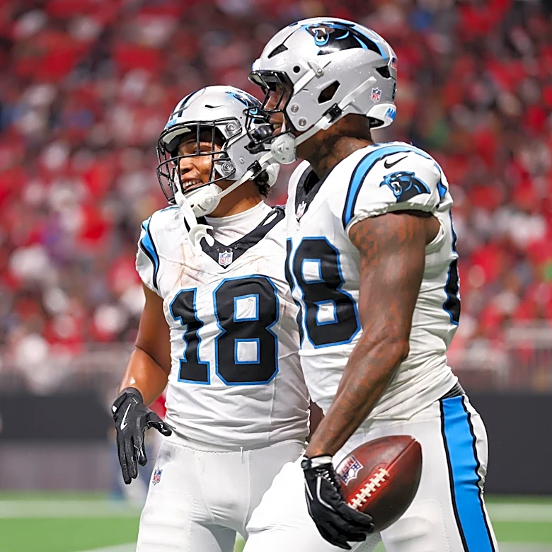 Panthers injury updates on WRs Jalen Coker, Xavier Legette for Week 3 vs Browns