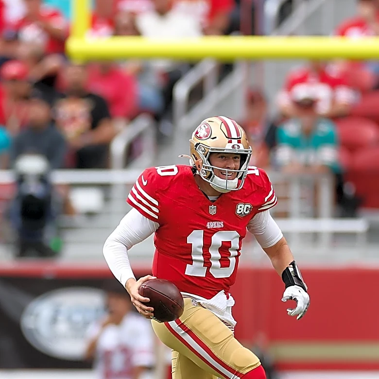 49ers’ Mac Jones is among the 5 quarterbacks the Giants are considering after Jaxson Dart’s injury