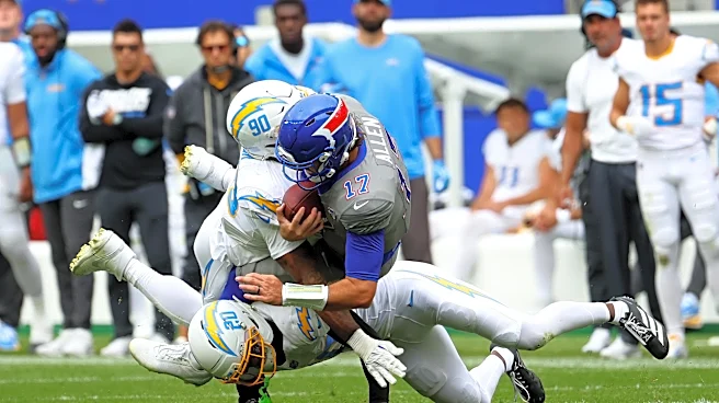 Did Josh Allen injure his knee in fourth quarter vs. Chargers?