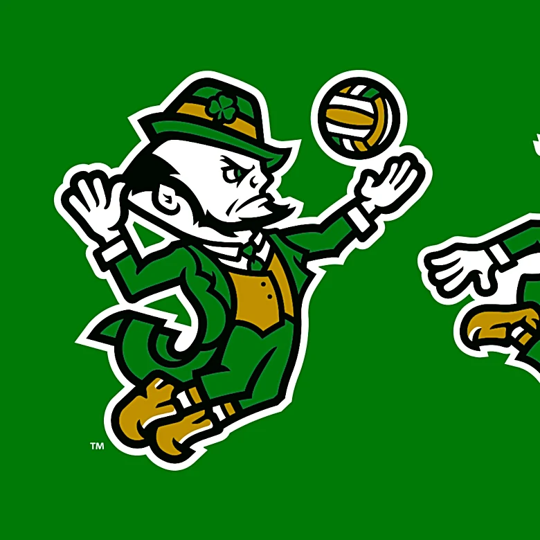 Notre Dame Soccer and Volleyball get new Leprechaun logos
