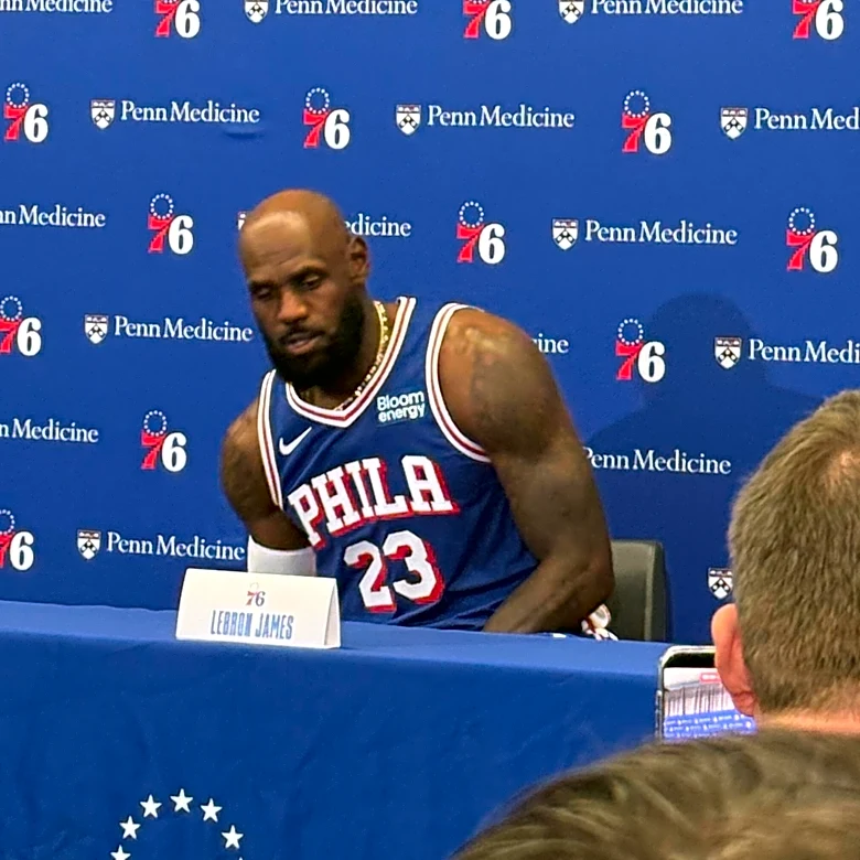 Every quote from LeBron James’ first media availability as a Sixer