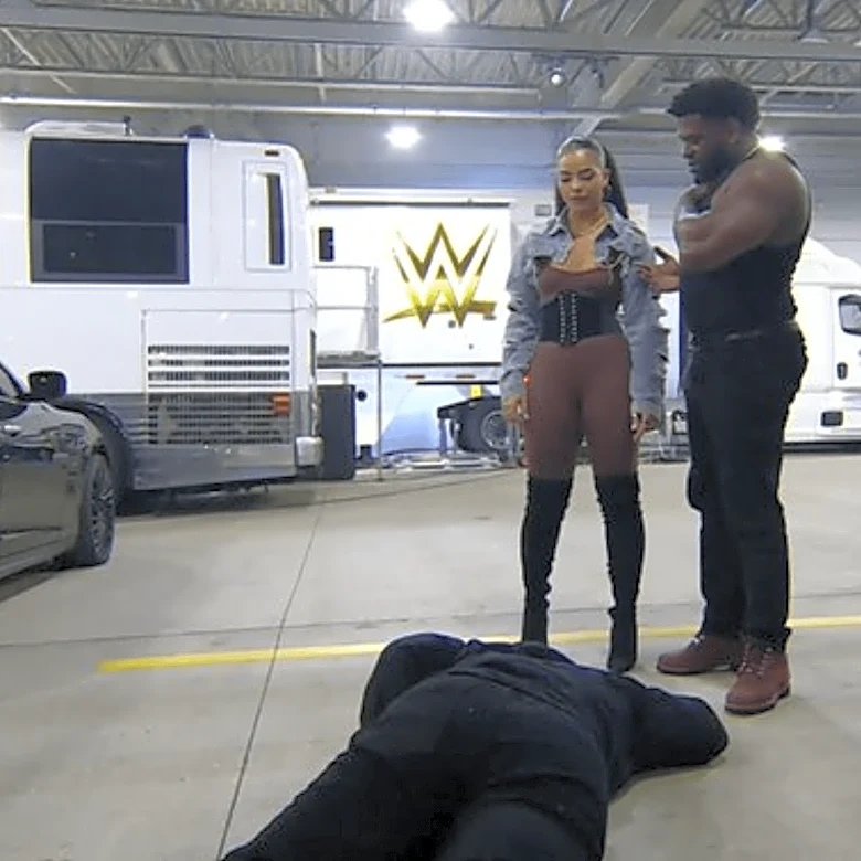 Jaida Parker joins 946 by running over Jacob Fatu with a car