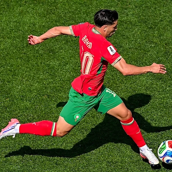 Brahim Diaz scores in Morocco’s 2 – 0 win over Lesotho