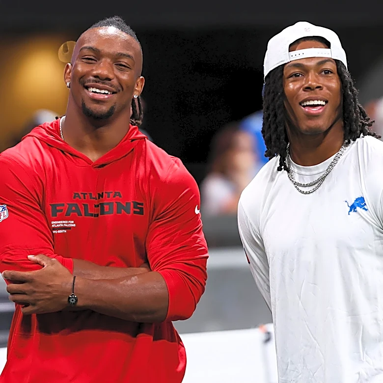 Lions coach Tashard Choice pushing Jahmyr Gibbs vs. Bijan Robinson competition