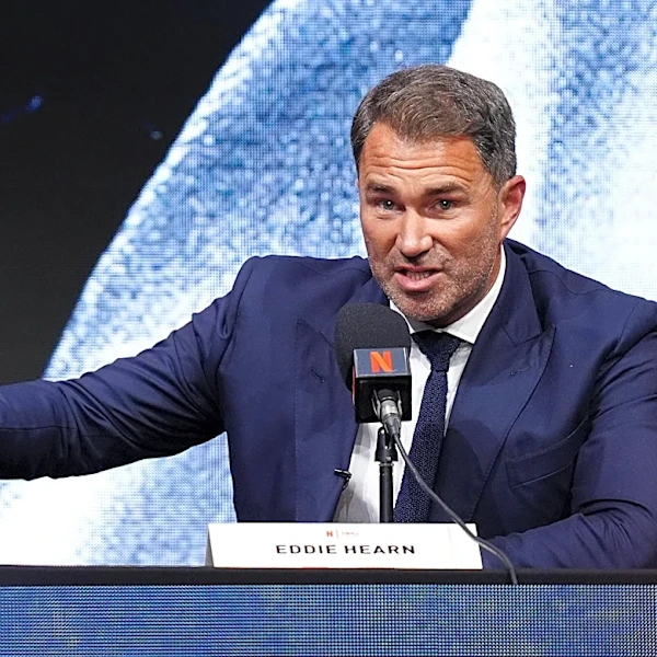 Eddie Hearn mocks Dana White after not appearing at Fury vs. Joshua press conference: ‘One of the greatest PR disasters in boxing’
