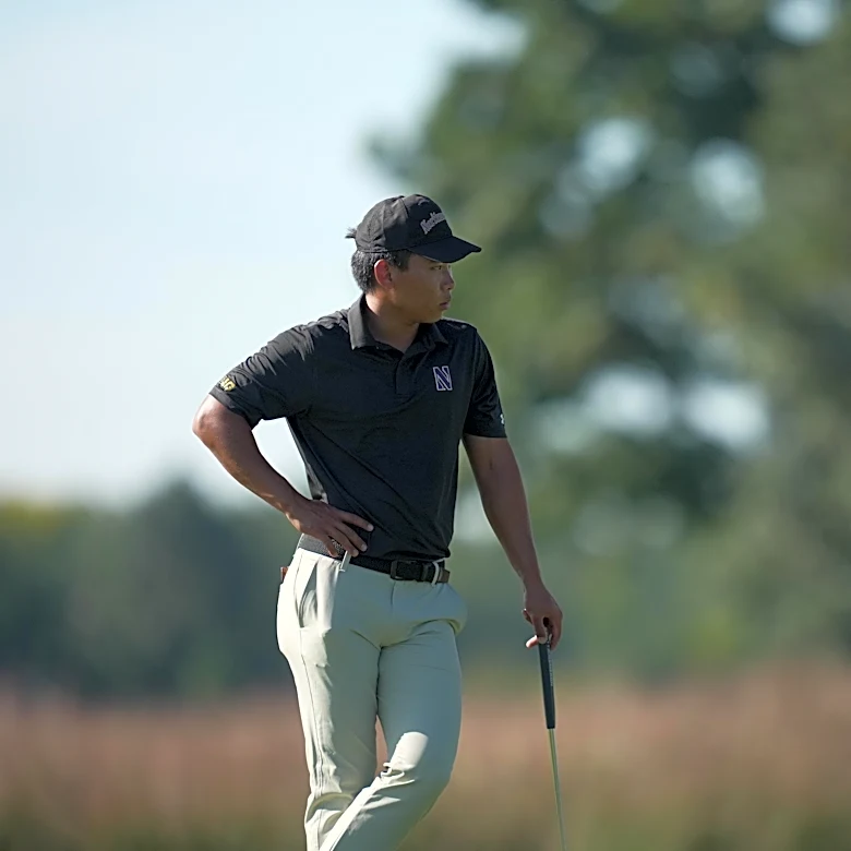 Men’s golf: Kuan Zhou’s final-round 66 fuels Northwestern’s best finish of the season