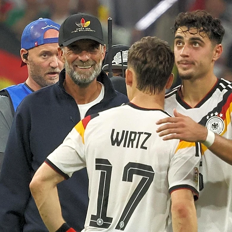 Germany coach Jürgen Klopp is thoroughly impressed by Aleksandar Pavlović