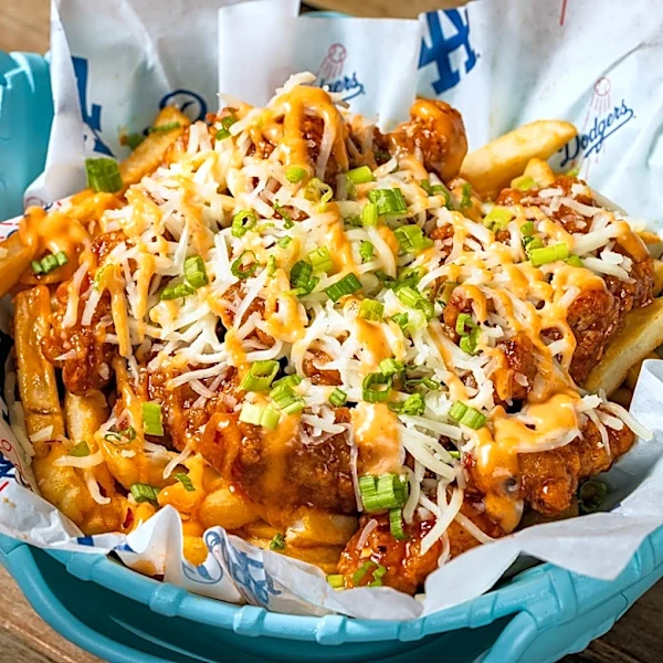 New Dodger Stadium food items during NLDS