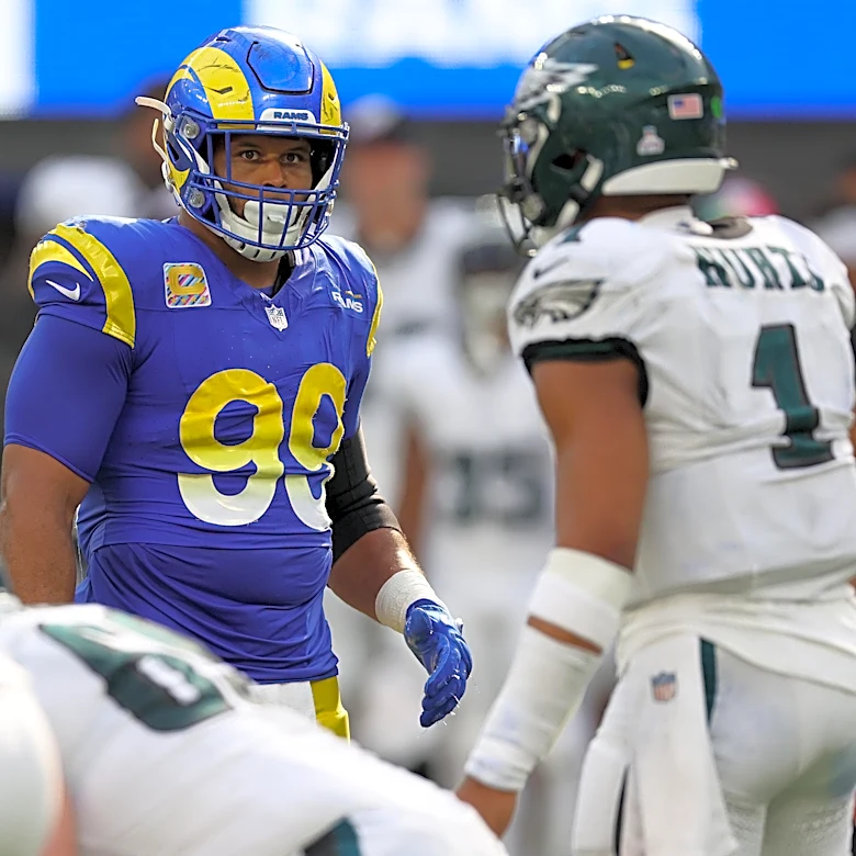 Aaron Donald officially OUT for Eagles-Rams in Week 4