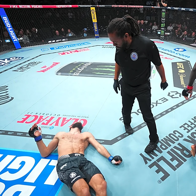 Highlights! Damian Pinas sends Andrey Pulyaev to the shadow realm with wicked uppercut knockout | UFC 332