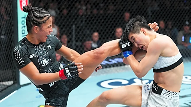 Natalia Silva outpoints Wang Cong in back-and-forth battle to claim flyweight title in UFC 332 main event