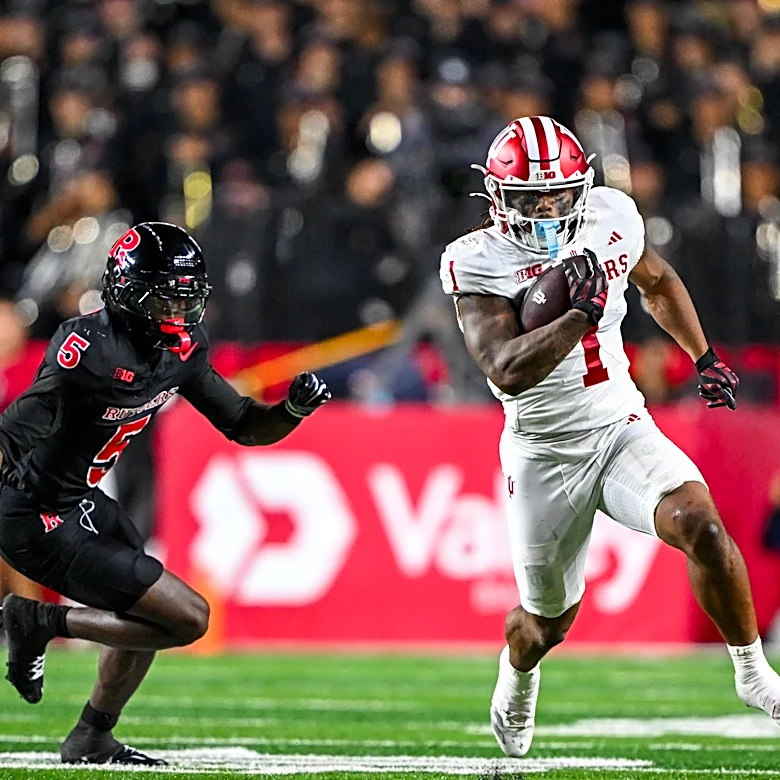 Who were Indiana’s offensive, defensive players of the game at Rutgers?