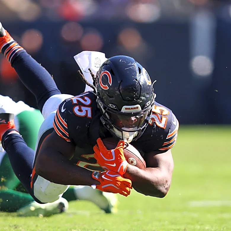 Bears Injury Update: Kyle Monangai to have his thumb checked on Monday