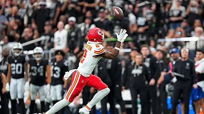 Chiefs’ Tyquan Thornton carted off the field in Las Vegas with leg injury
