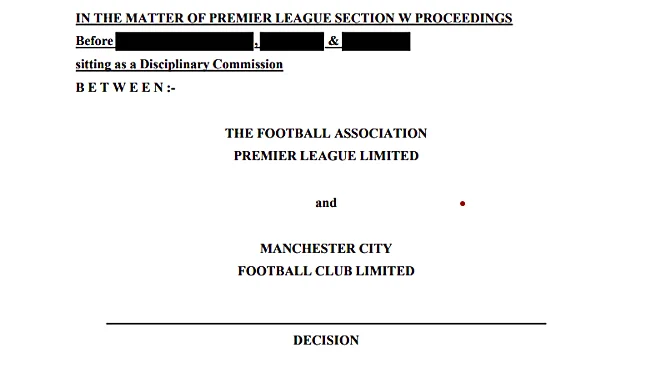 Breaking Down the Disciplinary Commission Report on Man City
