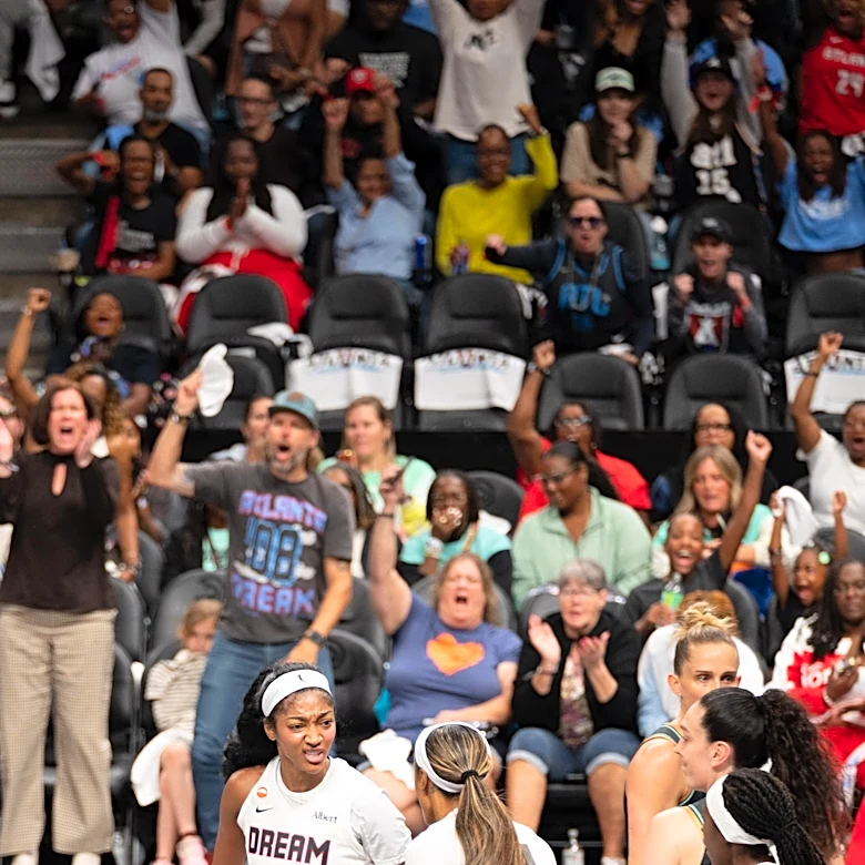 WNBA photo essay: A look at how the fire of Defensive Player of the Year Angel Reese fueled the Atlanta Dream’s Game 1 win