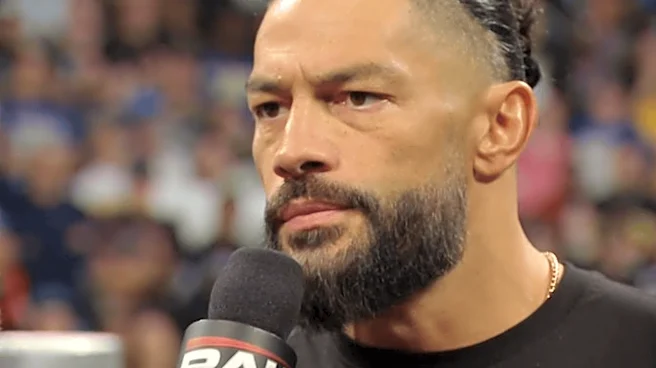 Roman Reigns bodied LA Knight on the mic