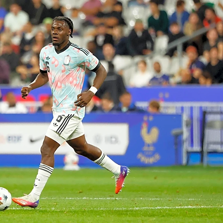 Roméo Lavia picks up assist for Belgium against Maxence Lacroix’s France