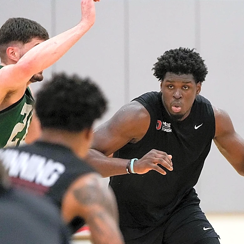 After watching NCAA Tournament from bench, Josh Ojianwuna is ready to “give his all” for Buckeyes this season