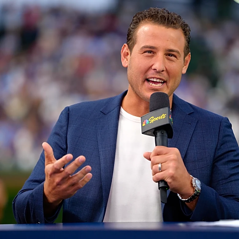 Anthony Rizzo shares insight as an analyst during AL Wild Card Series