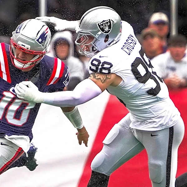 Maxx Crosby, Las Vegas Raiders’ pass rush must get to Drake Maye in Week 5 key matchups vs. New England Patriots