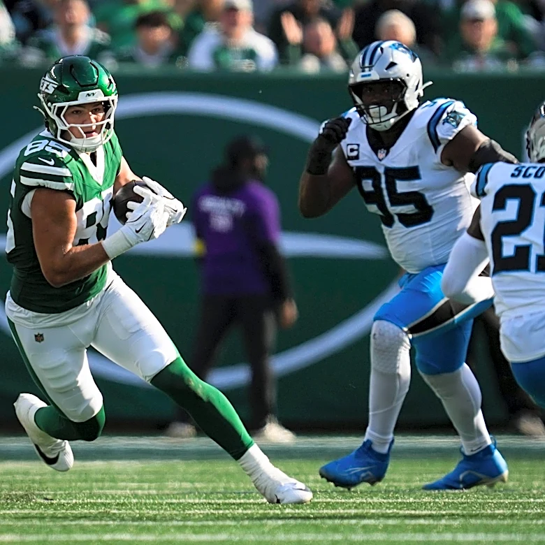 Jets offensive injury report: Mason Taylor inches toward return when Jets play the Browns, Adonai Mitchell’s status looking shaky