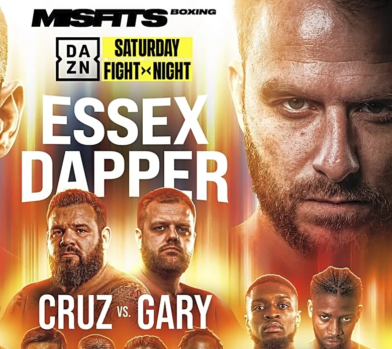 Misfits Boxing: Essex vs. Dapper fight card, DAZN start time, date and location