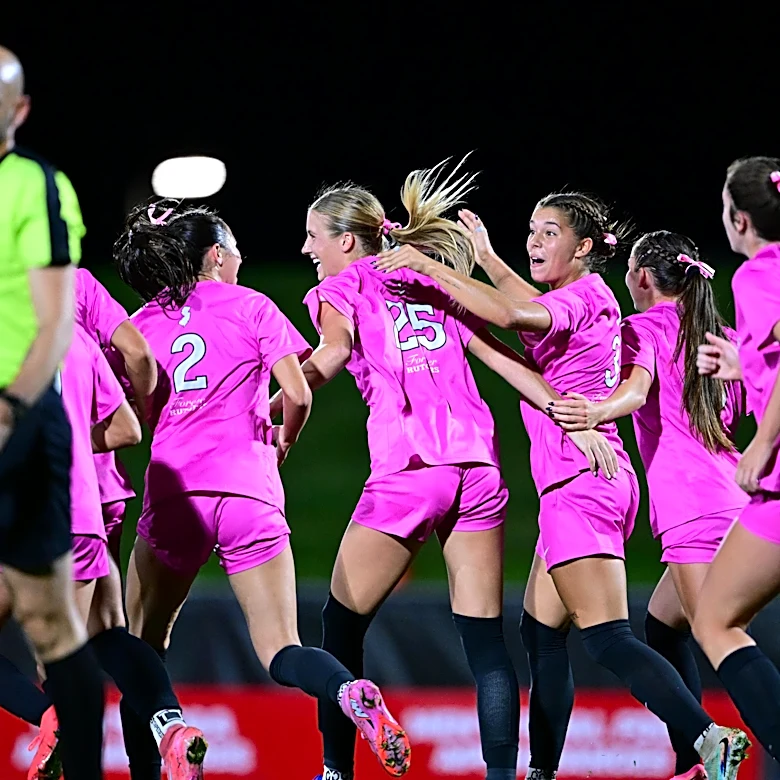Women’s Soccer Scores Three in 33 Minutes & Holds Off Northwestern 3-2 on the Pinkout