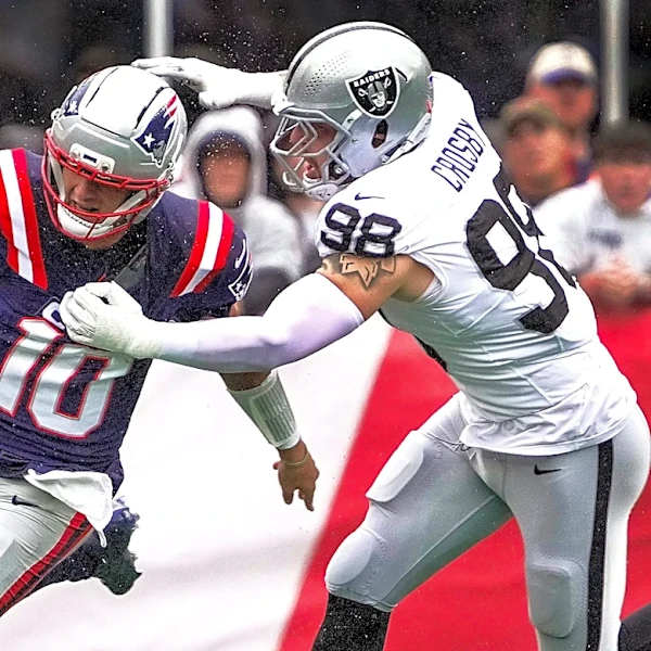 ‘Dominant force’ Maxx Crosby the latest test for Patriots O-line