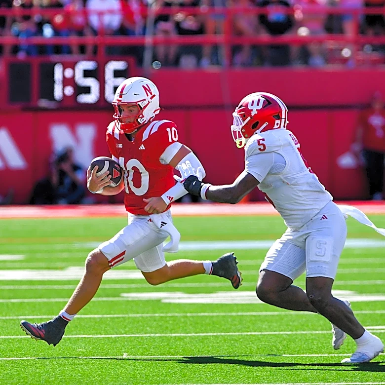 HUSKERS Halftime Check-in: 56-7 Is Off the Table…But Much Was Left On It: NEBRASKA 10 Indiana 3