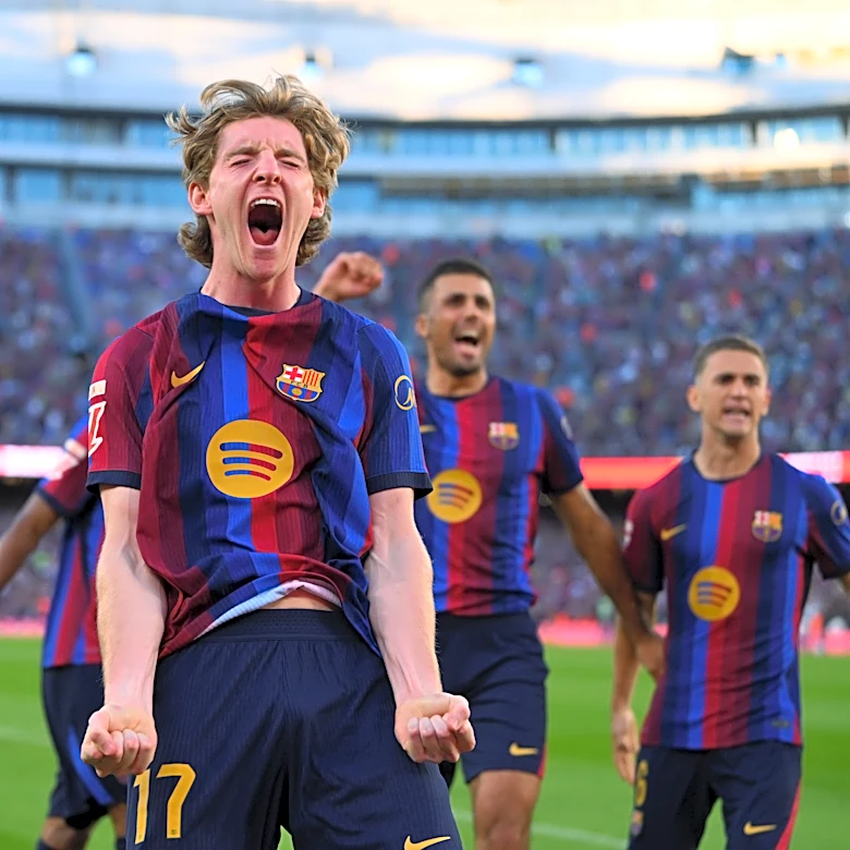 Barcelona 3-0 Getafe: Anthony Gordon scores first Barça goal as La Liga leaders stay perfect