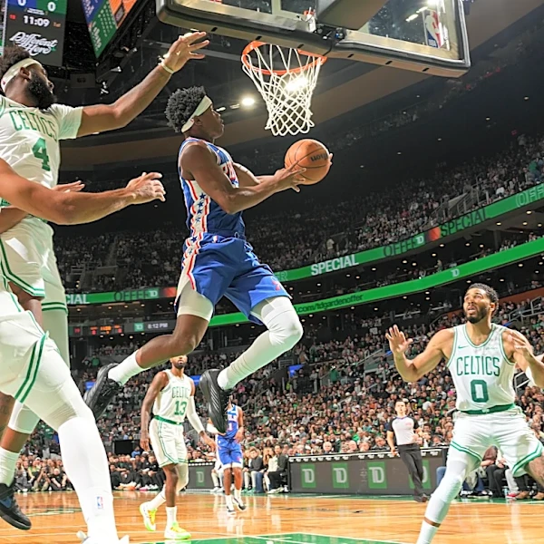 Edgecombe, Philon shine, but shorthanded Sixers beat up by Celtics’ regulars
