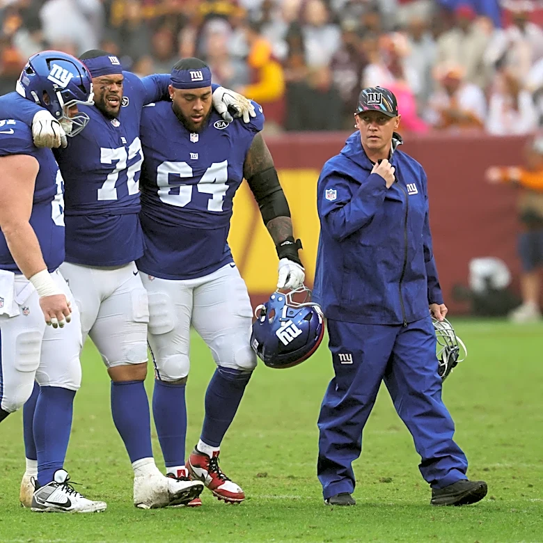 NY Giants’ injuries: Jermaine Eluemunor’s calf issue headlines the list