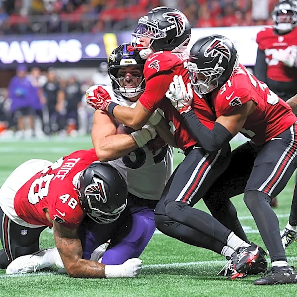 Falcons snap counts from a tough overtime loss to the Ravens
