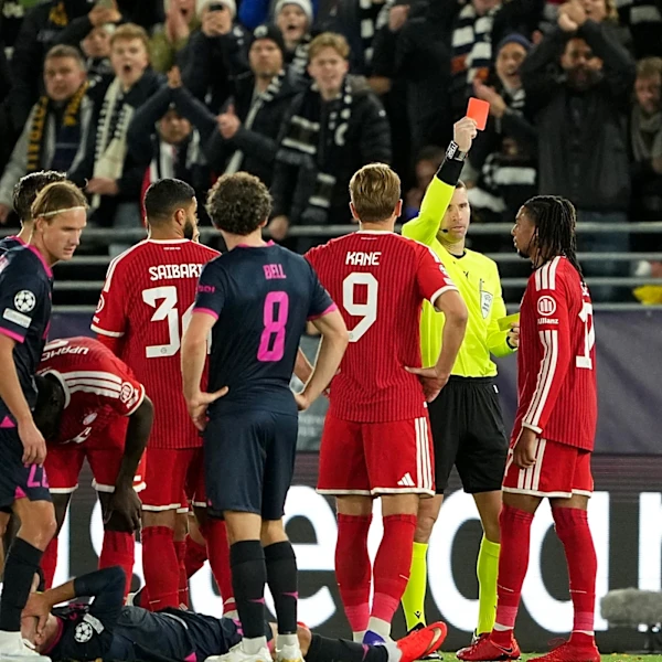 Michael Olise sent for first time in career in Bayern Munich’s 3-3 draw with Viking Star in UCL