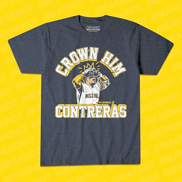 Breaking T releases new “William Contreras: Crown Him” shirt