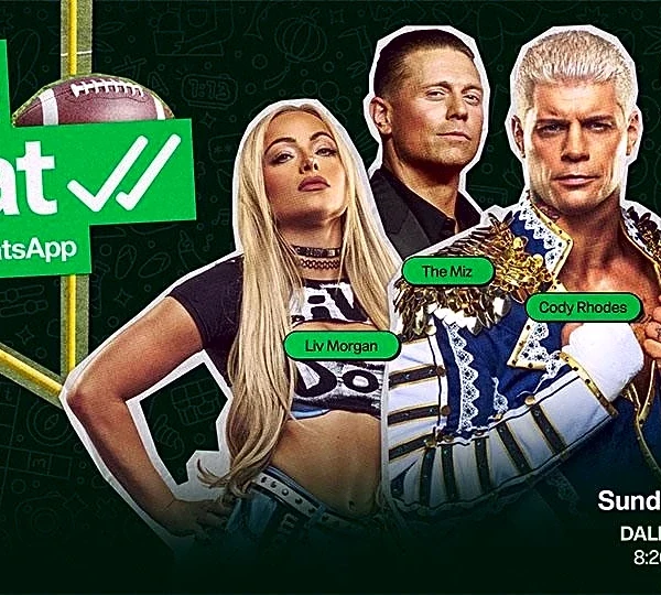 WWE gets with WhatsApp to cash in on football season