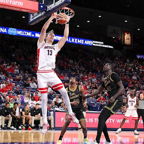 Arizona men’s basketball easily handles San Francisco in exhibition opener
