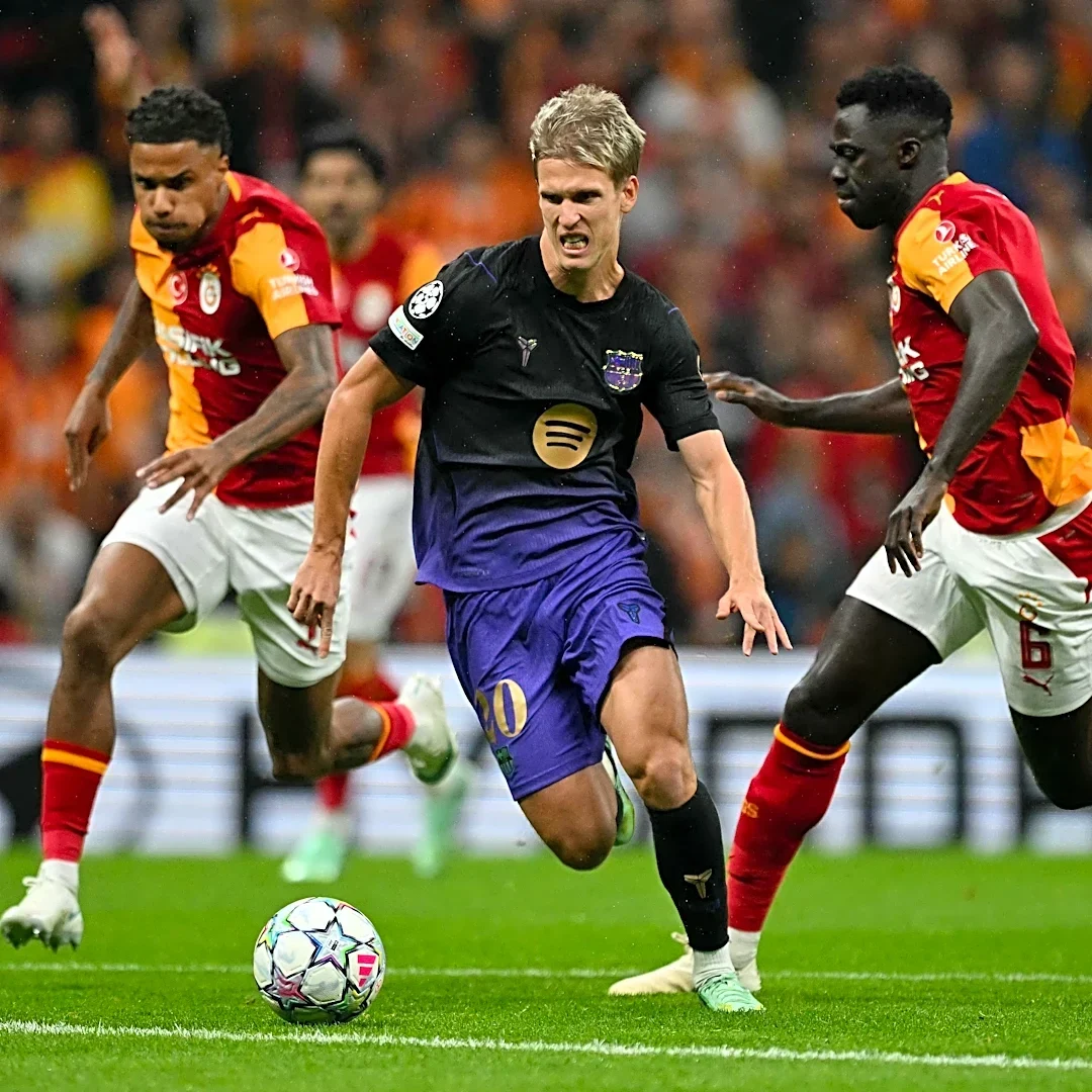 How did you rate Dani Olmo as a false nine for Barcelona vs Galatasaray?