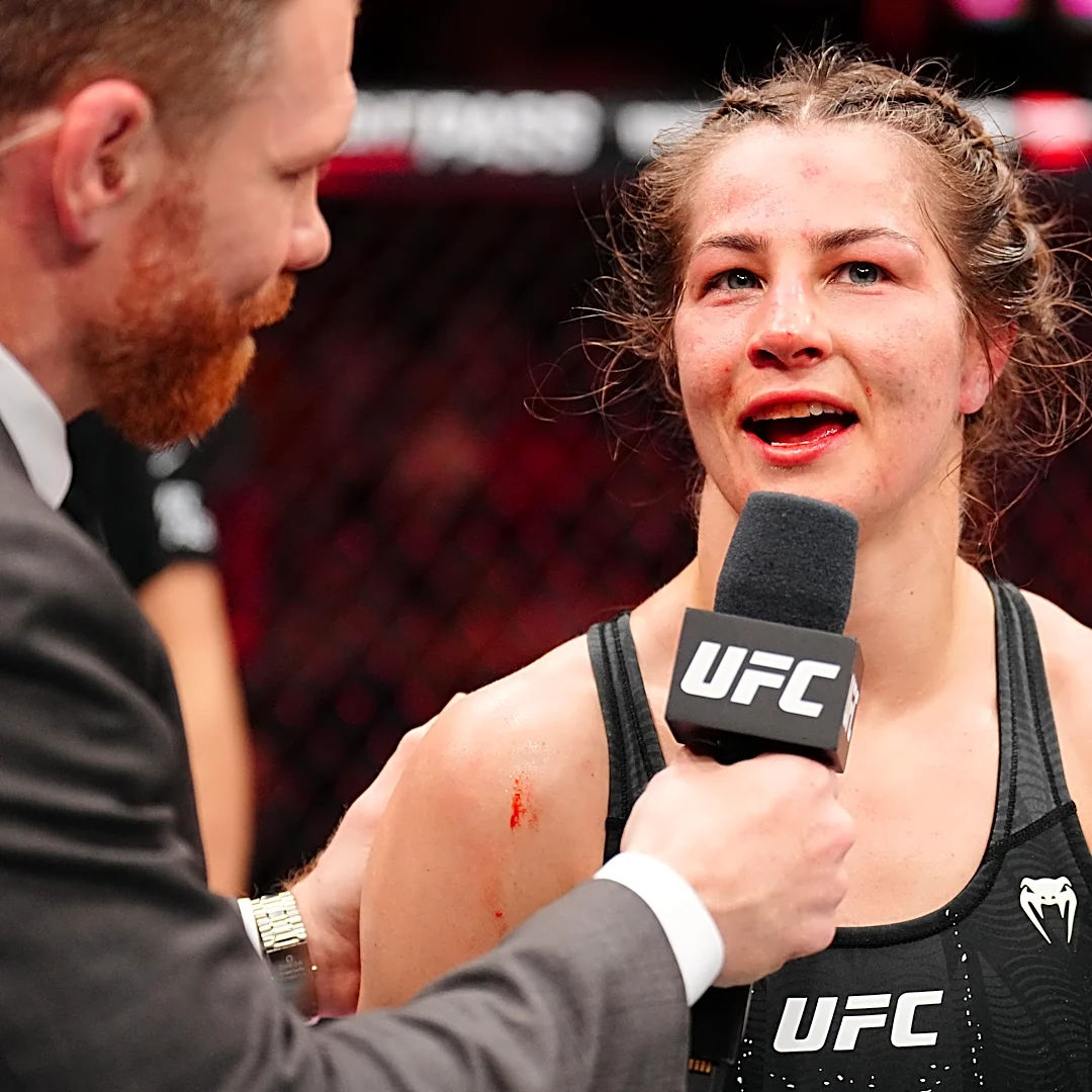 Jasmine Jasudavicius in disbelief at being fined $10K for alleged ’dip’ in UFC Winnipeg fight