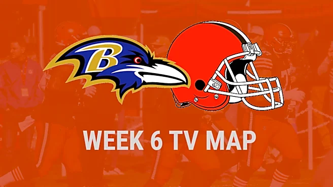 Baltimore Ravens vs. Cleveland Browns Week 6 TV Map