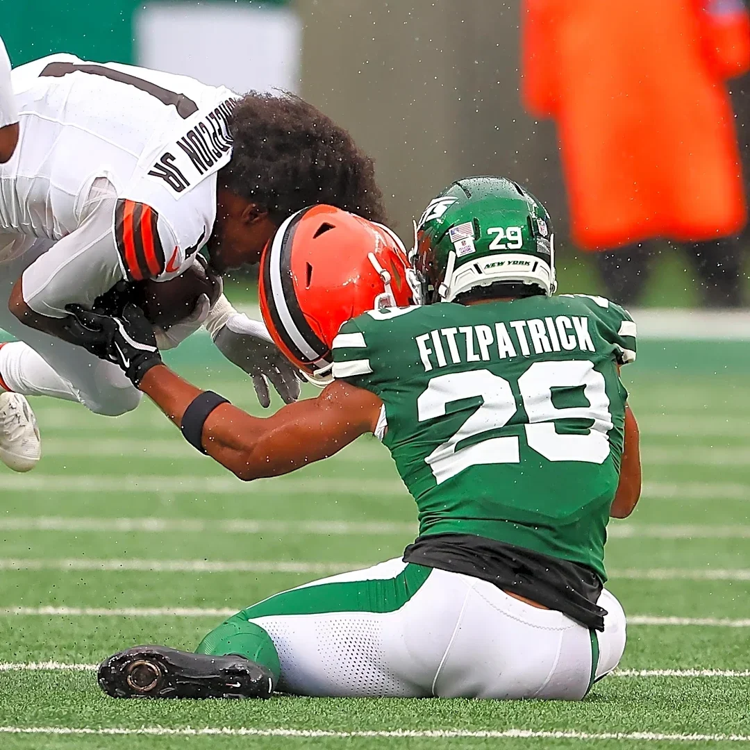 Jets Minkah Fitzpatrick fined for hit on Browns KC Concepcion, but he wants it reduced