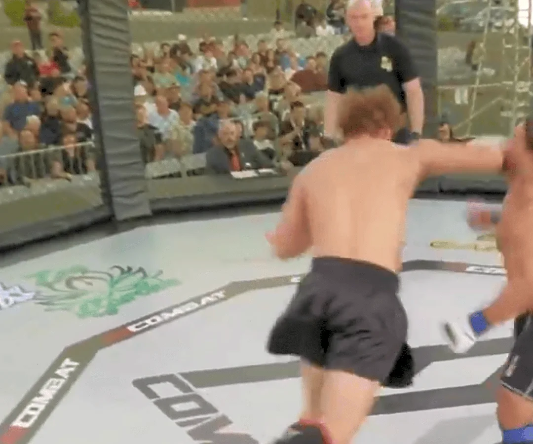 BANG! MMA fighter lands GSP-like superman punch to score viral debut knockout | Video